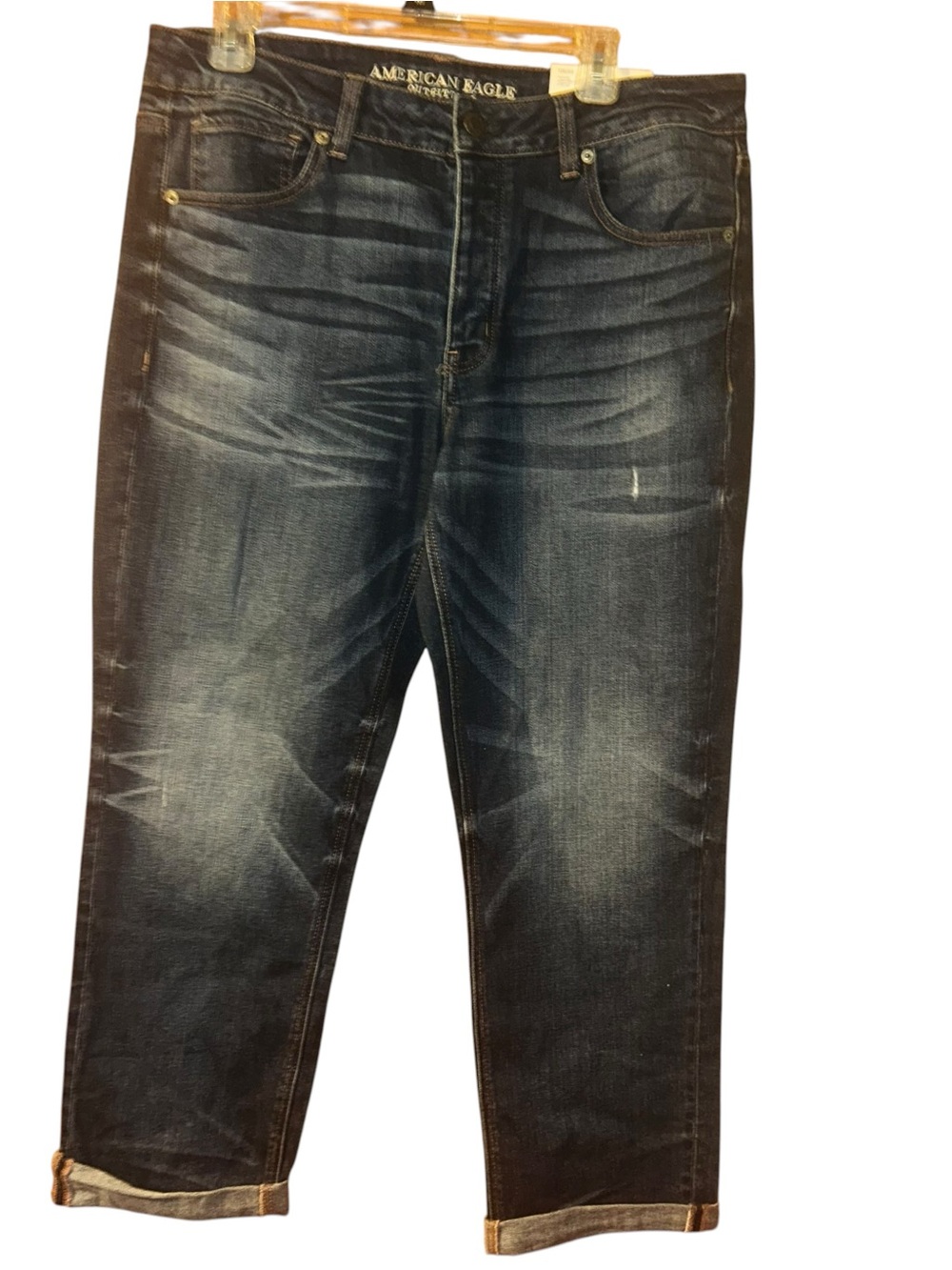 New American Eagle AE Tomgirl Button Fly Jeans plus size 14